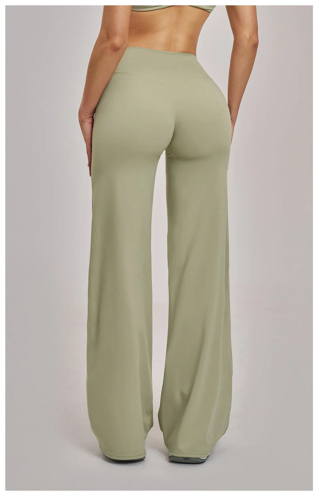 Women's Sports Yoga Pants High Waisted Straight Flared Trousers Running Fitness Sport Trousers Female Gym Casual Sports Pants