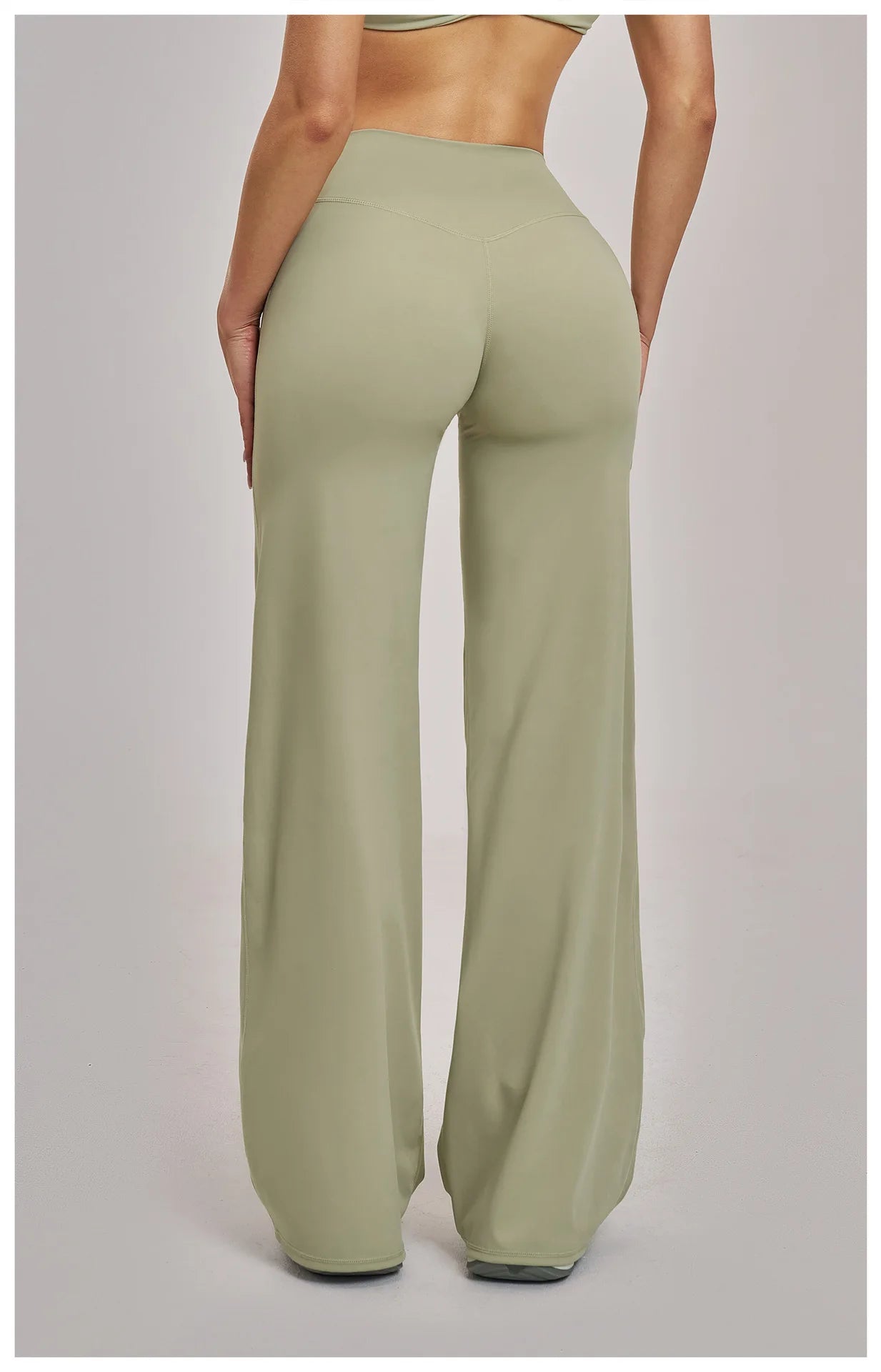 Women's Sports Yoga Pants High Waisted Straight Flared Trousers Running Fitness Sport Trousers Female Gym Casual Sports Pants