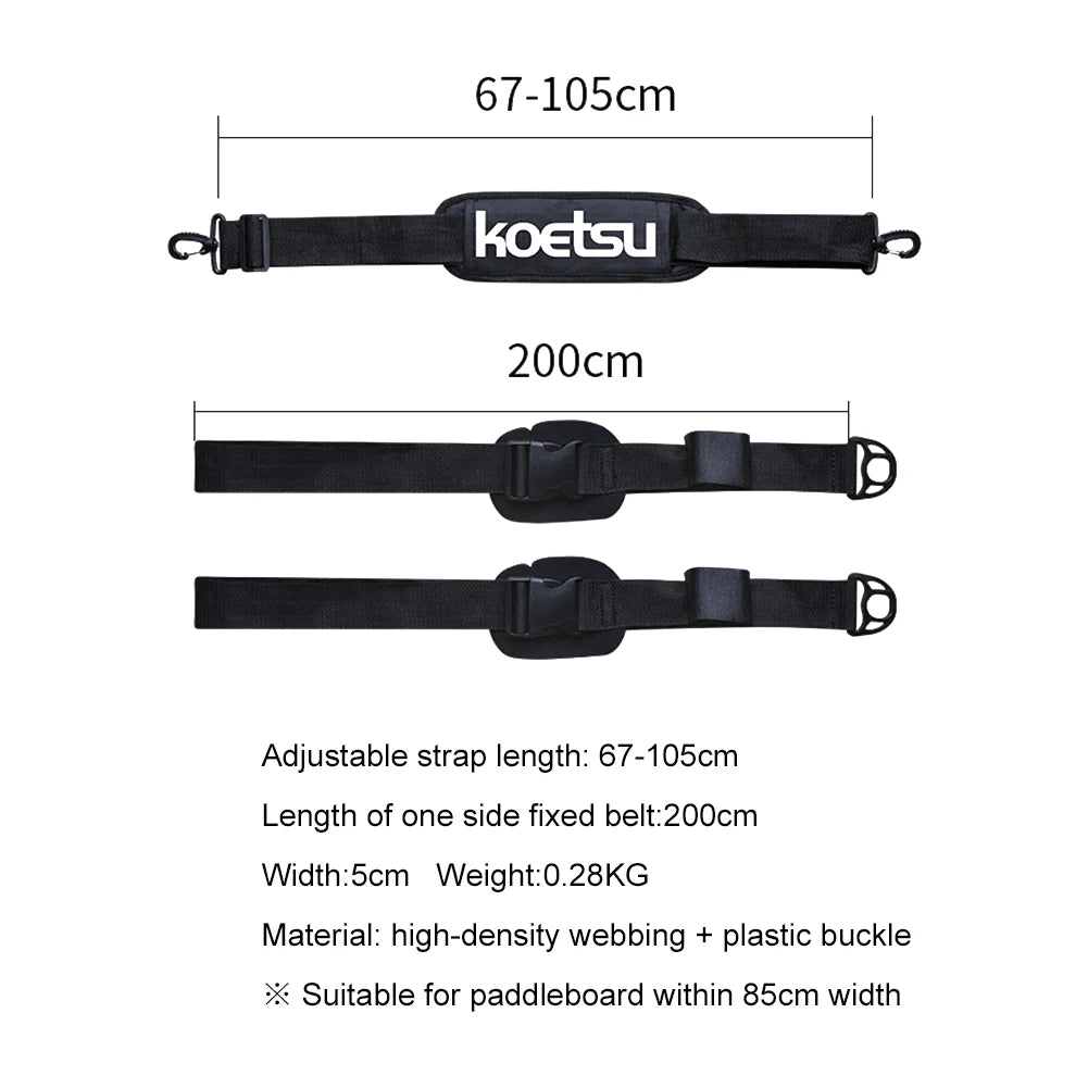 Surfboard Shoulder Strap Adjustable Stand Up Surf Paddle Board Strap Sups Board Carrier Accessories Portable Paddle Board Sling