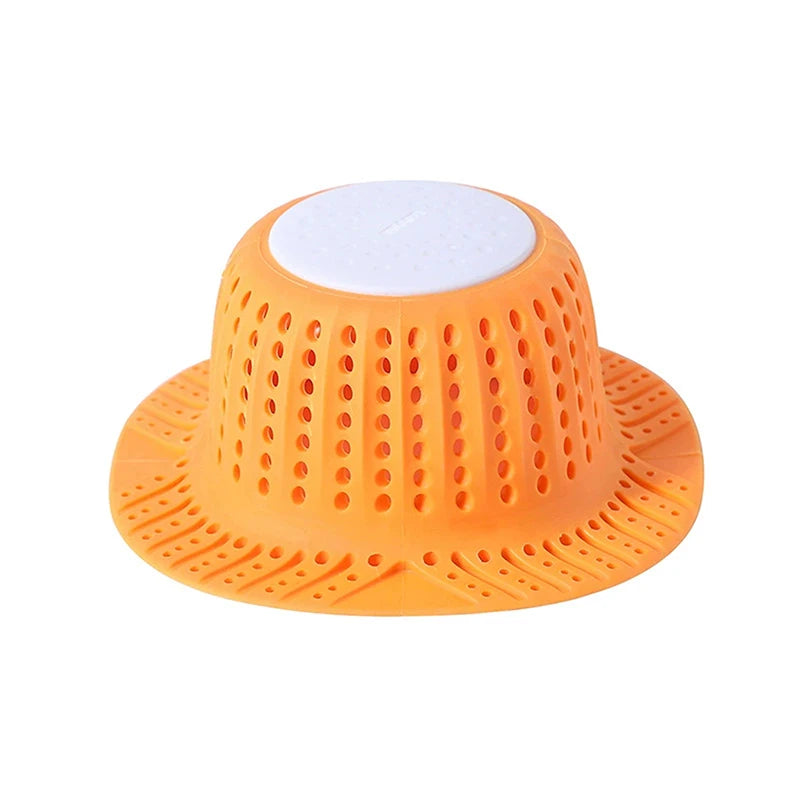 Anti-Clogging Filter Sewer Filter Net, For Shower, Bathtub, Sink Drain Trap, Silicone Collapsible Drain Protector,