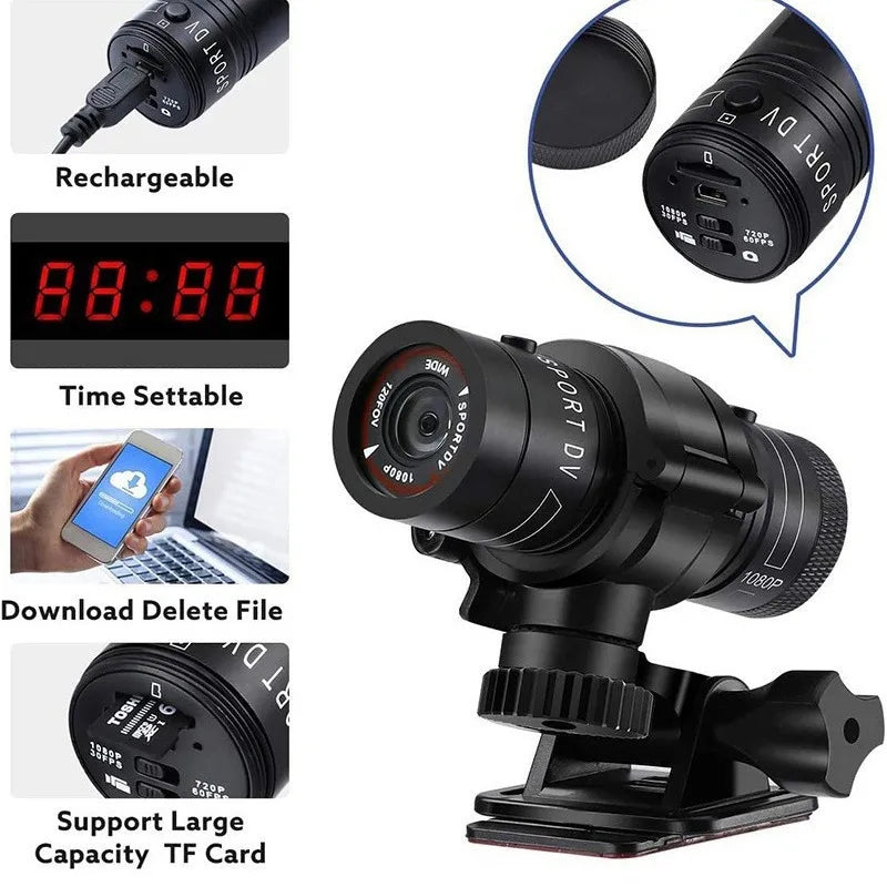 FHD 1080P Outdoor Sports Camera In Helmet Motorcycle Bike Sport Mini Filming Bicycle Action Body Cam And Video Recording