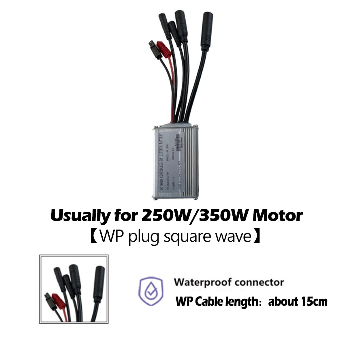 250W-750W Brushless For Electric Bike Controller LCD Panel Scooter EN06 S830 S866 JN Controller 15A 25A WP Plug Square Wave GD06