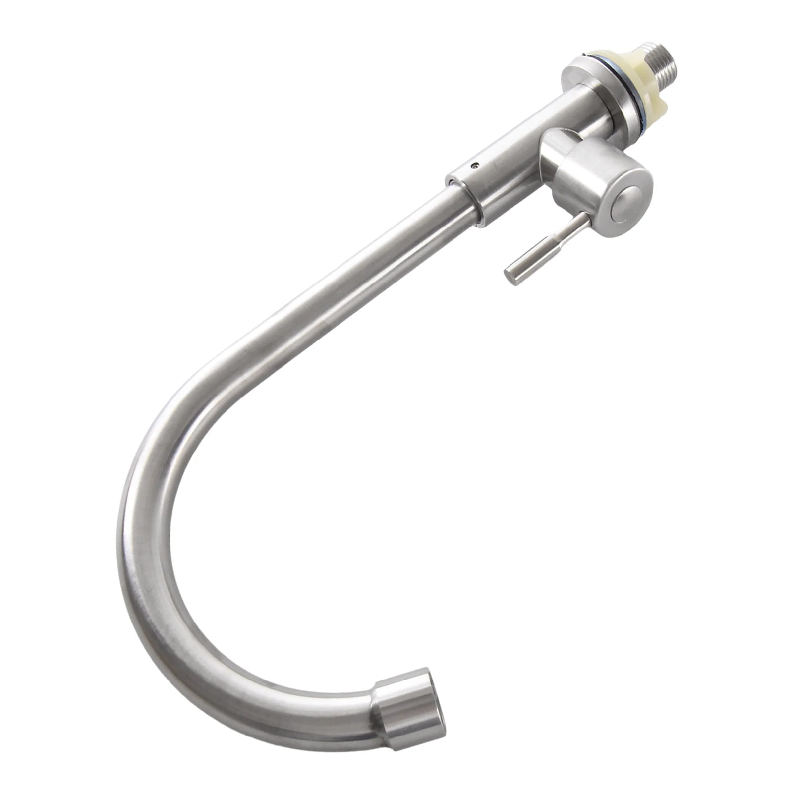 Kitchen Faucet Stainless Steel -=-Water Tap Single Cold Free Rotation Deck Mounted =-Single Lever Bathroom Kitchen Sink Faucet