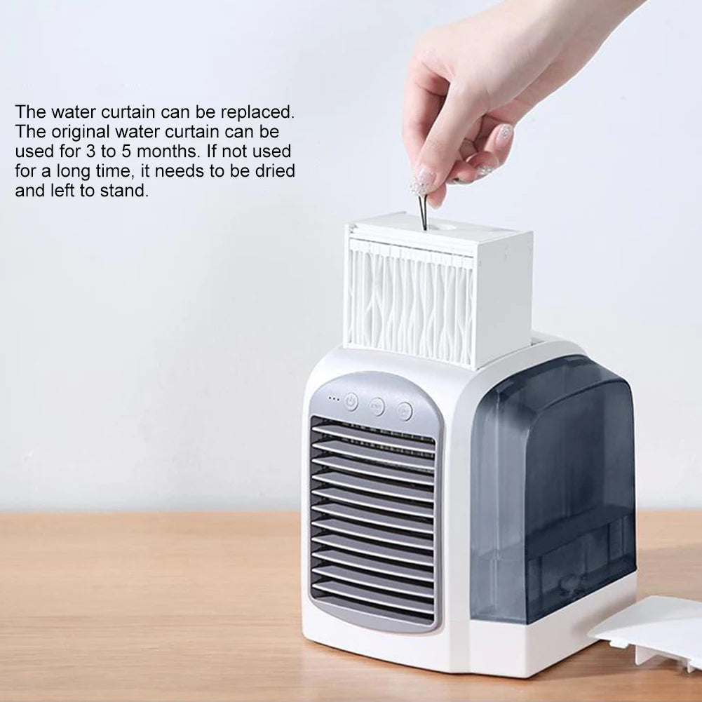 Water-Cooled Air Conditioner  Cooling Machine Humidifier Mini  Conditioner Tank Portable  Chiller for Home Office