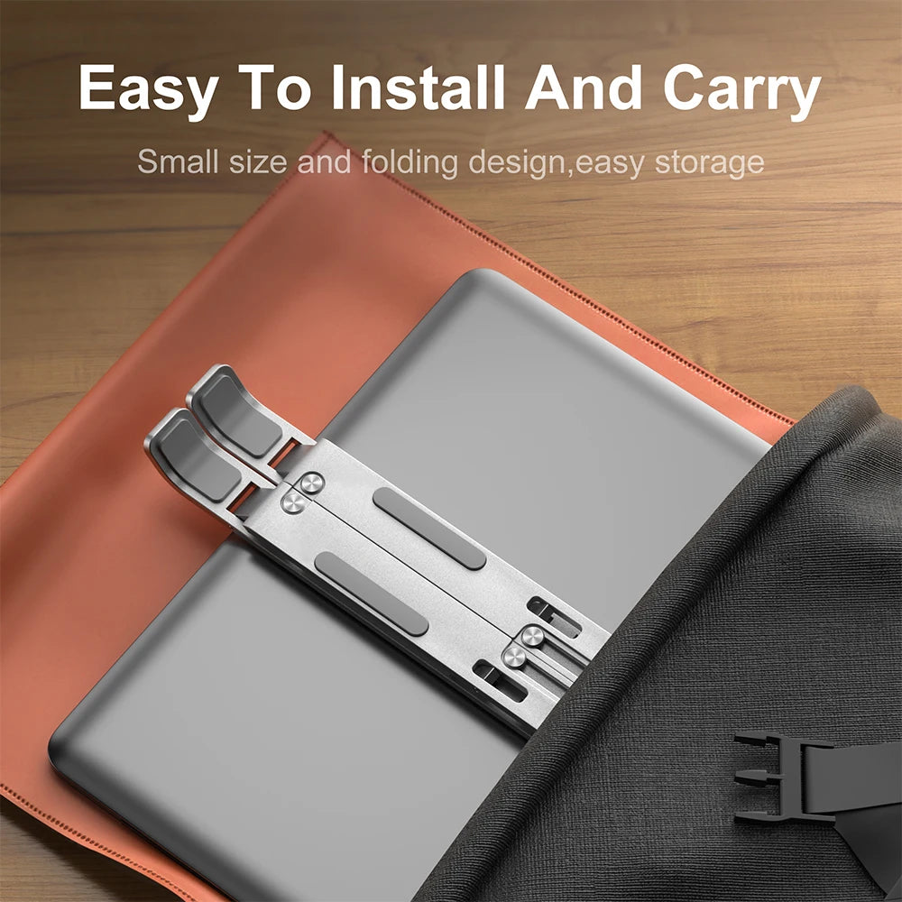 Aluminum Alloy Laptop Holder Adjustable Notebook Stand Lifting Cooling Bracket For Macbook Lenovo Portable Computer Accessories