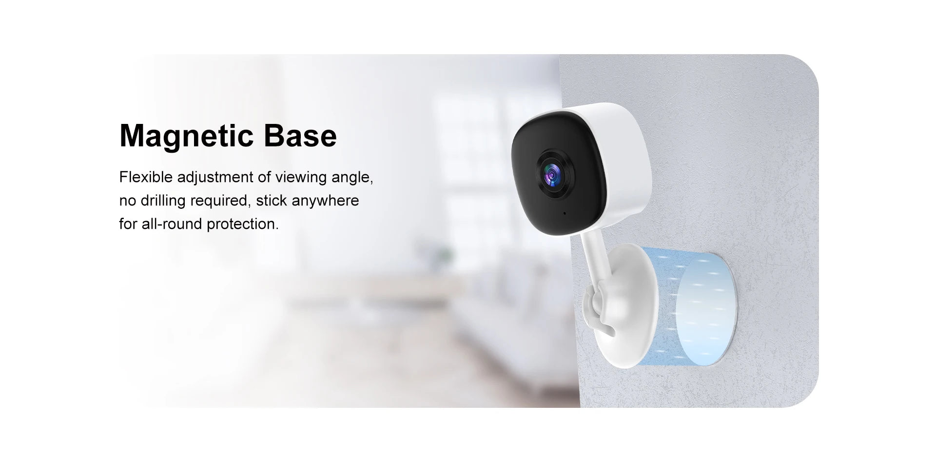Smart Home Security Camera - 1080P WiFi Indoor Cam with Human Motion Detection, Auto Tracking, Night Vision & Audio Recording