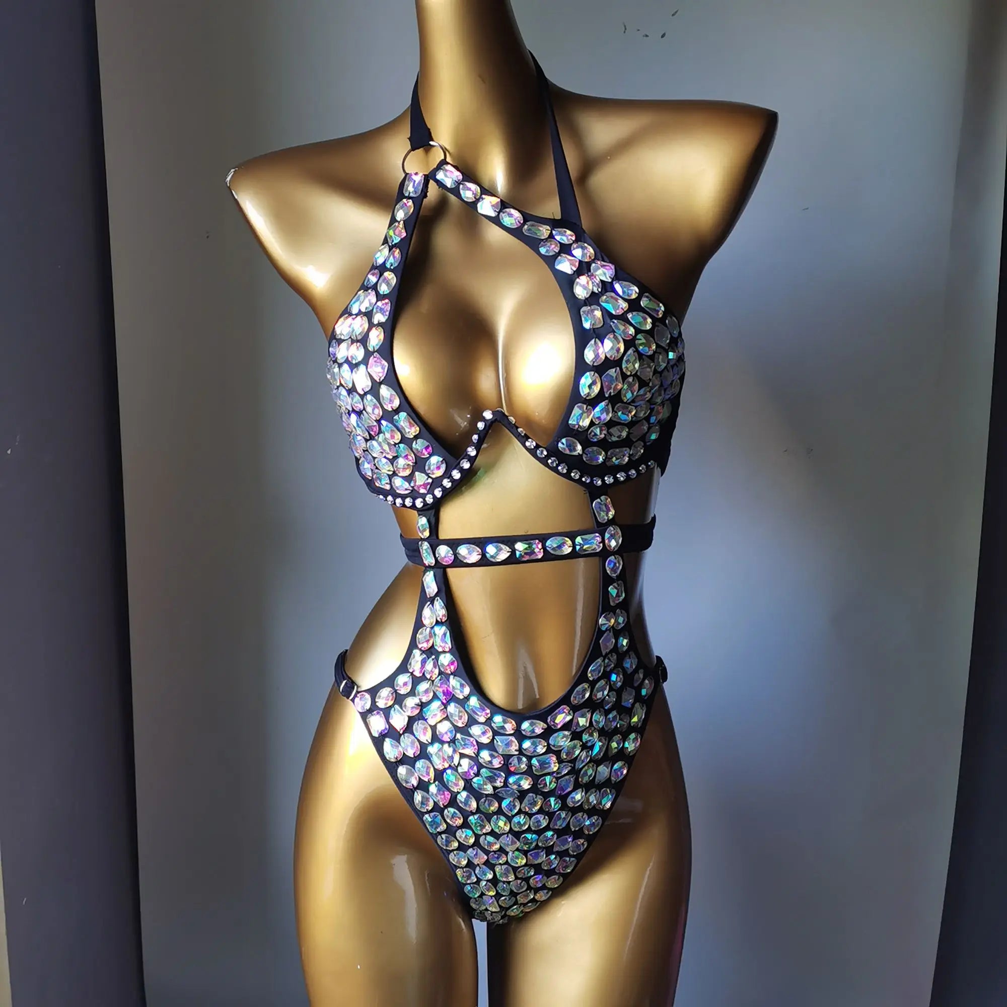 2025 newest fashion swimsuit bar bikinidiamond bikini crystal bar bikini  swimsuit handmade bar bikini diamond bikini swimsuit