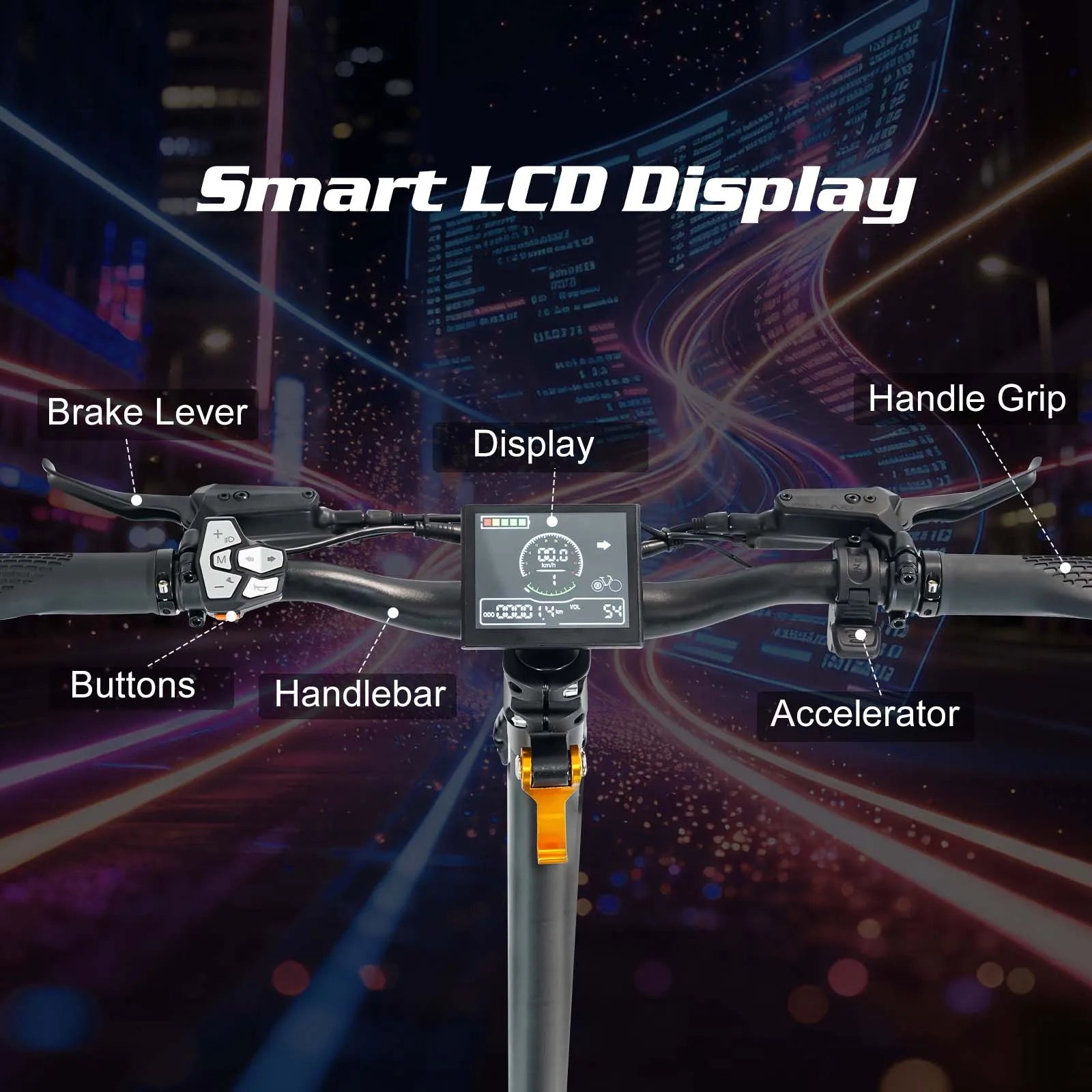 Foldable Electric Scooter for Adults, Motor 3000W*2, 50V 23Ah Battery, Long Range 50-70 Miles, 10" Off-Road Tires, High Power Commuter Scooter