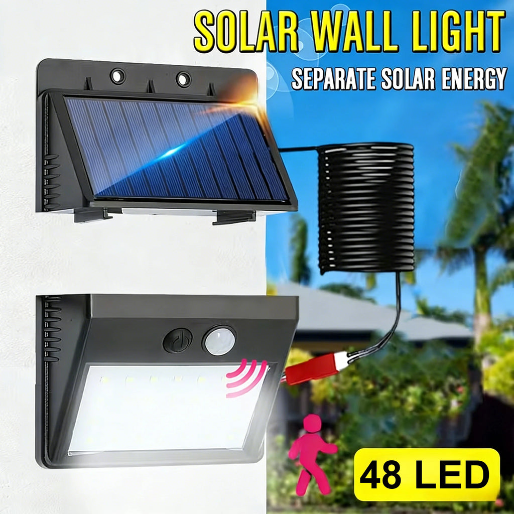20/30/48LED Solar Lights Outdoor 3 Mode Waterproof Motion Sensor Security Lighting LED Wall Street Lamp for Garden Porch Light