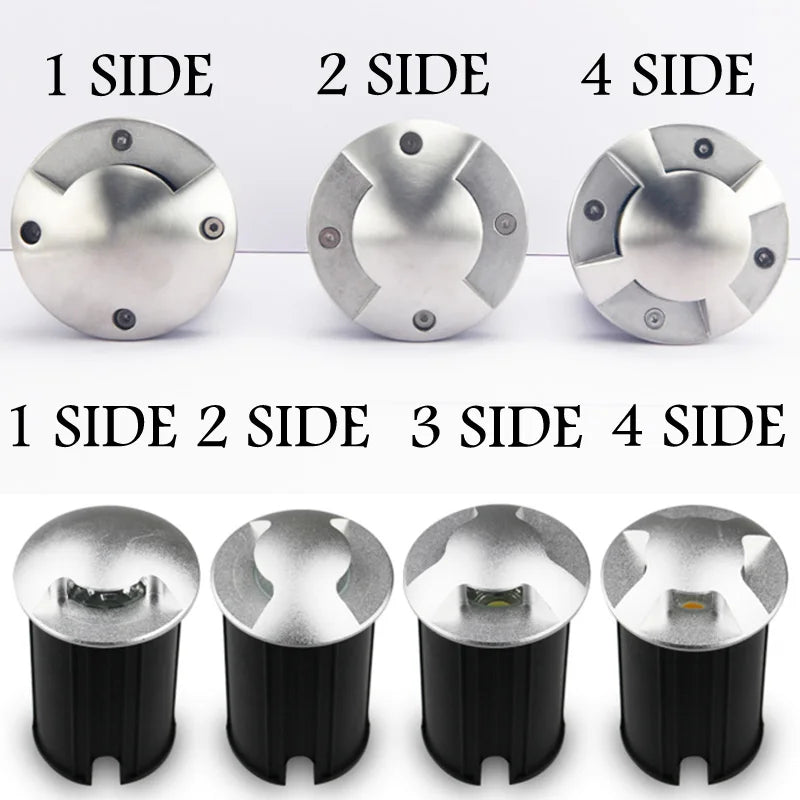 Outdoor Lighting 10W 6W 3W Garden Yard Step Stairs Floor Deck LED Recessed Inground Lamps LED Underground Spotlight AC220V 110V