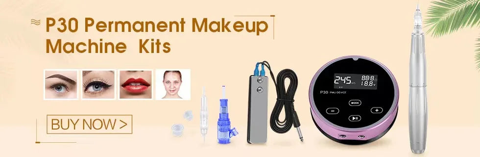Permanent Makeup Machine Sets Dual Use Rotary Tattoo Machine Pen Tattoo Kits for Cheap Eyebrow Machine with 2 head P300