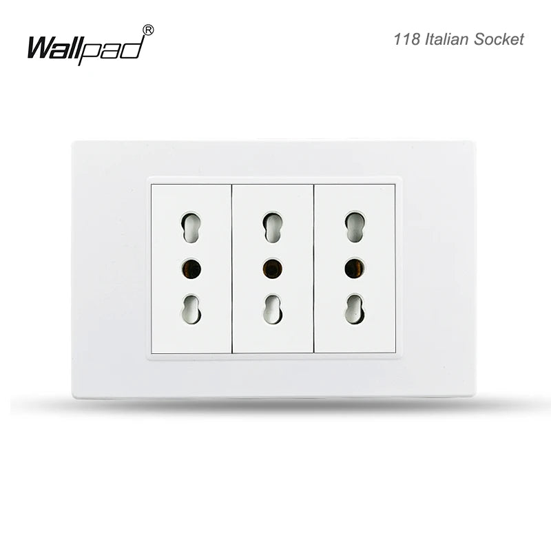 118 PC 1 2 3 4 Gang 2 3 Way Push On Off  Wall Switch Wallpad White Fireproof Plastic Panel US BR l IT IL EU Light Interruptor