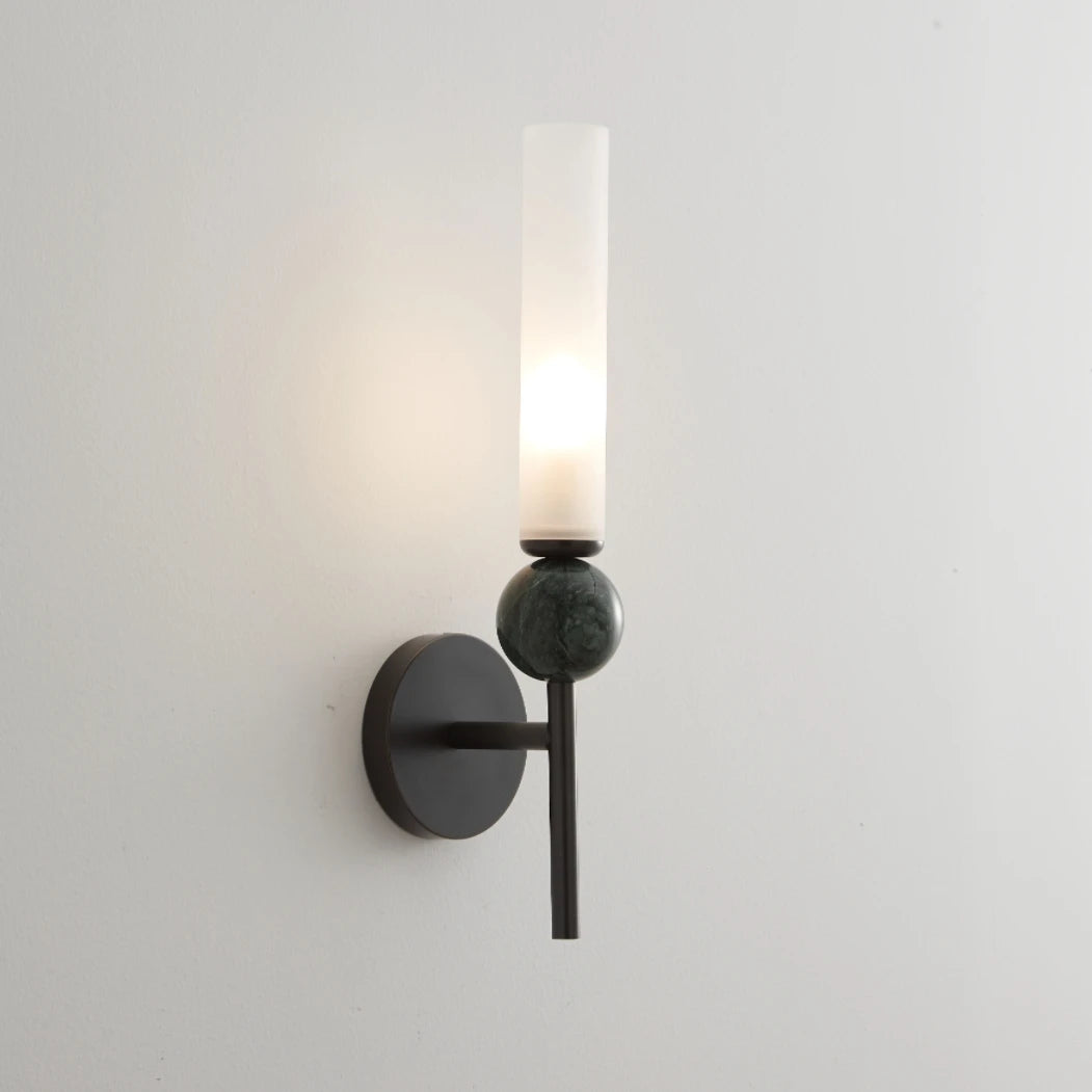 Modern modern wall lamp candle wall lamp copper base glass shade lighting decoration home for living room