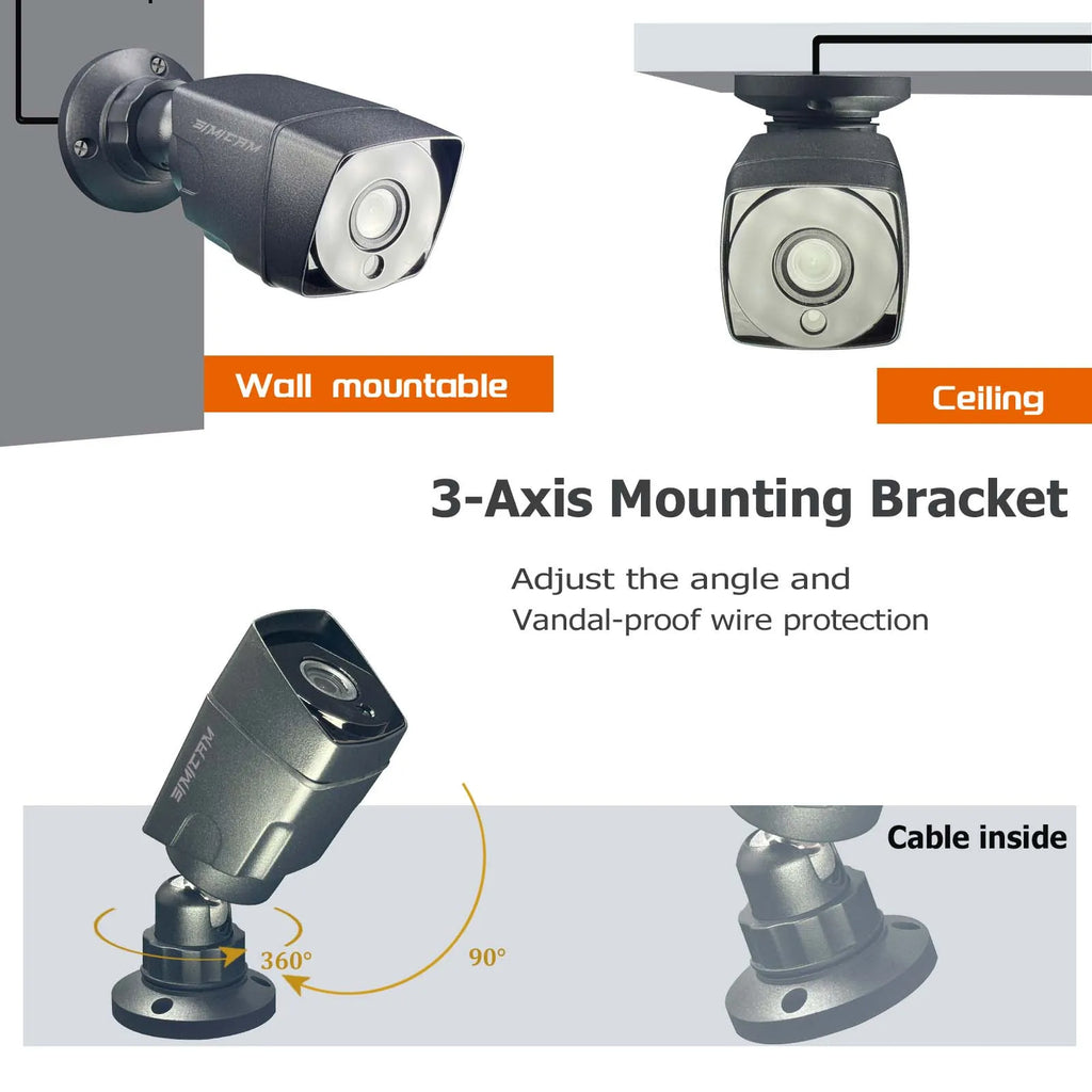 HD 1080P/720P AHD Analog Security Camera Outdoors 1MP/2MP Surveillance Camera Night Vision Waterproof For DVR System