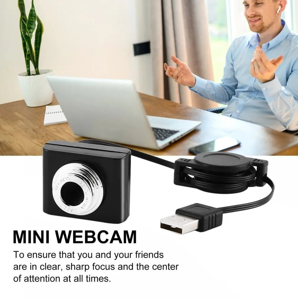Hot HD Web Computer Camera 3 Million Pixels Mini Webcam with Microphone for Desktop Laptop USB Plug & Play for Video Calling