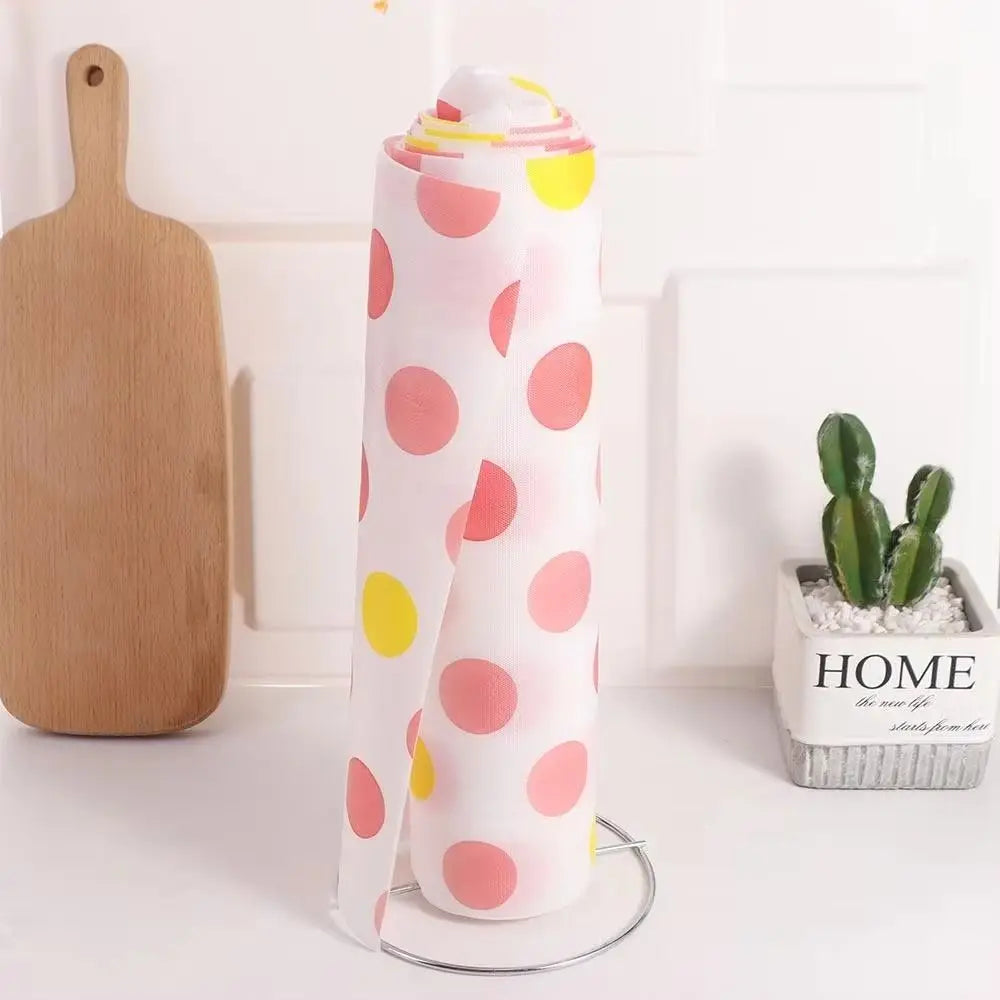 1Pcs New One-handed Tear Roll Paper Towel Holder Vertical Free Standing Napkins Rack Black/Silver Tissue Stand