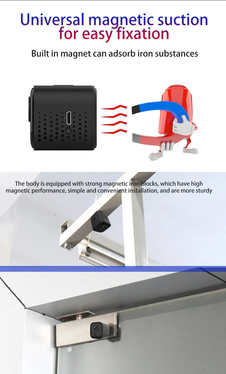 Mini IP Camera 1080P HD Wireless Mini Camera Wireless WiFi Camera Motion Detection Smart Home Baby Safety Monitoring Camera
