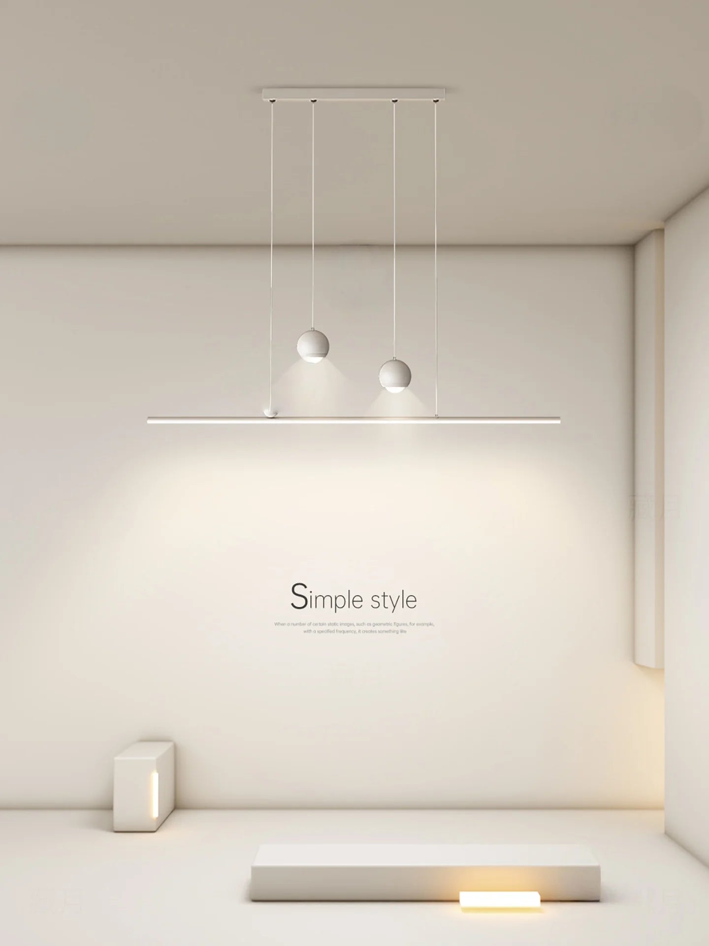 Modern Minimalist Led Pendant Light Minimalist Strip Light Home Decoration Living Room Bedroom Dining Room Light Bar Lighting