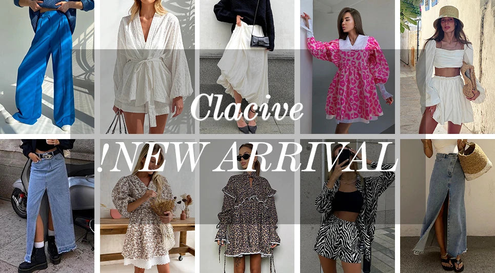 Clacive Fashion Beige Satin Skirts For Women Elegant High Waist Office Lady Ankle-Length Skirt Casual Loose Skirt Female Clothes