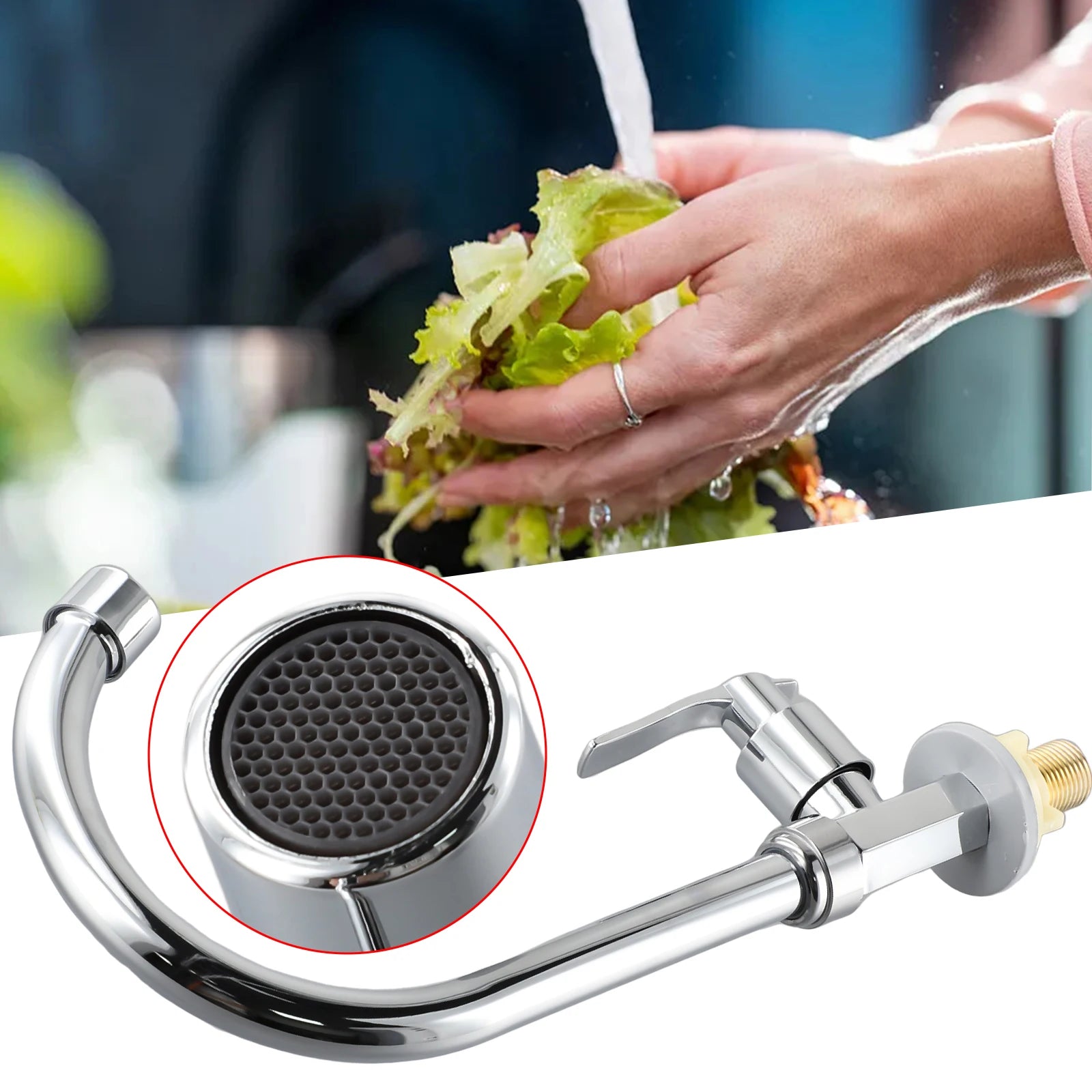 Kitchen Faucet Stainless Steel Tall Kitchen Faucet Mixer Sink Faucet Pull Out Spray Single Handle Swivel Spout Mixer Tap