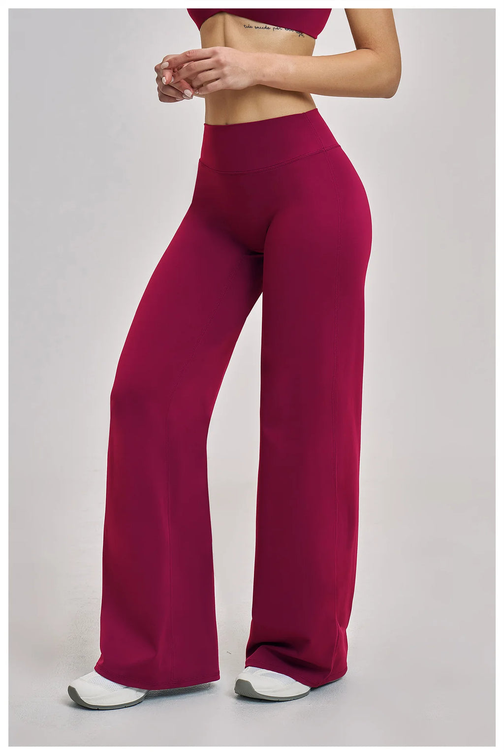 Women's Sports Yoga Pants High Waisted Straight Flared Trousers Running Fitness Sport Trousers Female Gym Casual Sports Pants