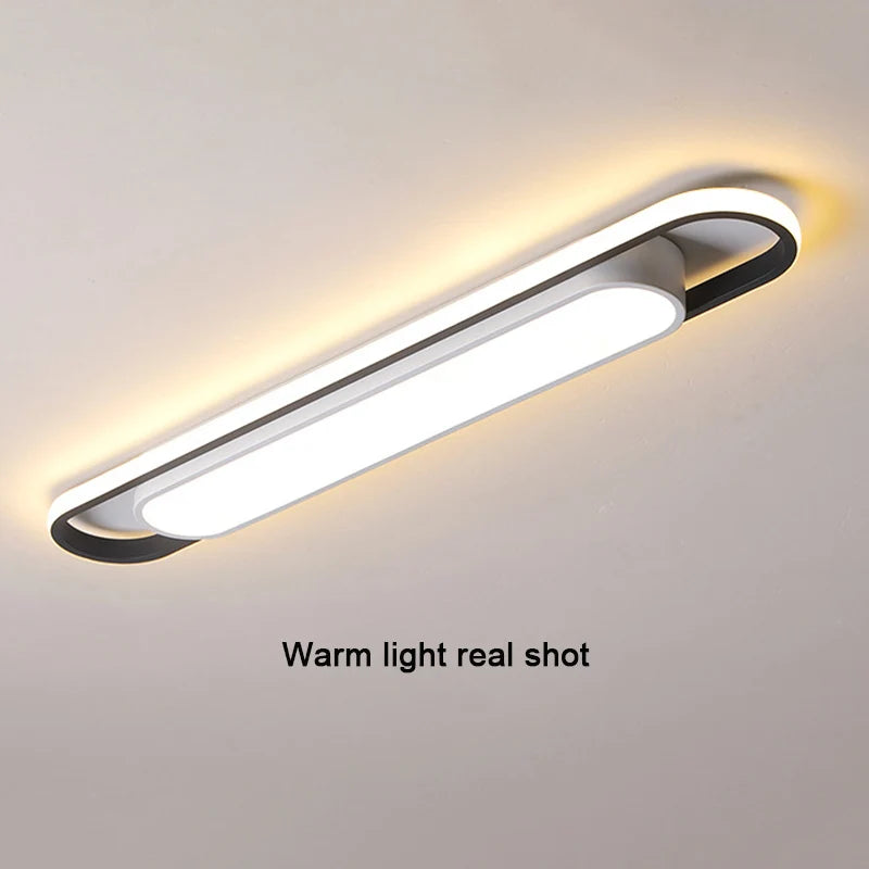 Aisle LED Ceiling Light Rectangular Home Ceiling Chandelier Bedroom Kitchen Decor Lamp Modern Indoor Lighting Living Dining Room