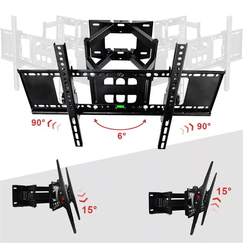 TV Bracket Floating TV Stand for 32-70 Inch TV Rack Wall Hanging Universal Swivel Tilt Horizontal Adjustment TV Bracket
