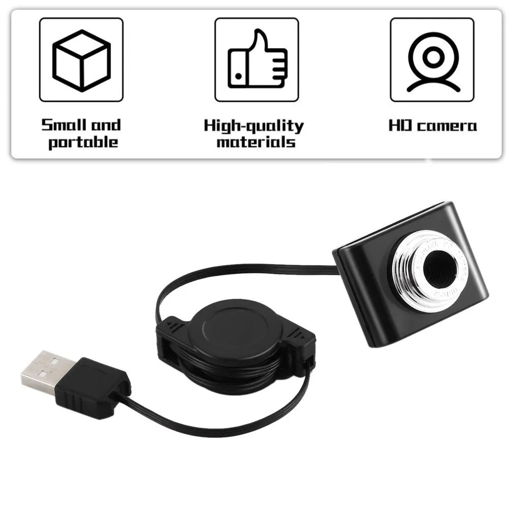 Hot HD Web Computer Camera 3 Million Pixels Mini Webcam with Microphone for Desktop Laptop USB Plug & Play for Video Calling