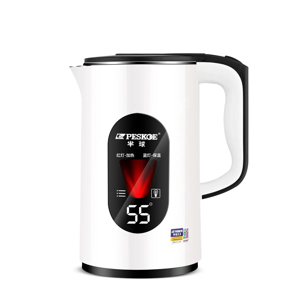 3L Stainless Steel Electric Kettle LED Temperature Display Automatic Power-Off Constant Temperature Smart Household Hotels