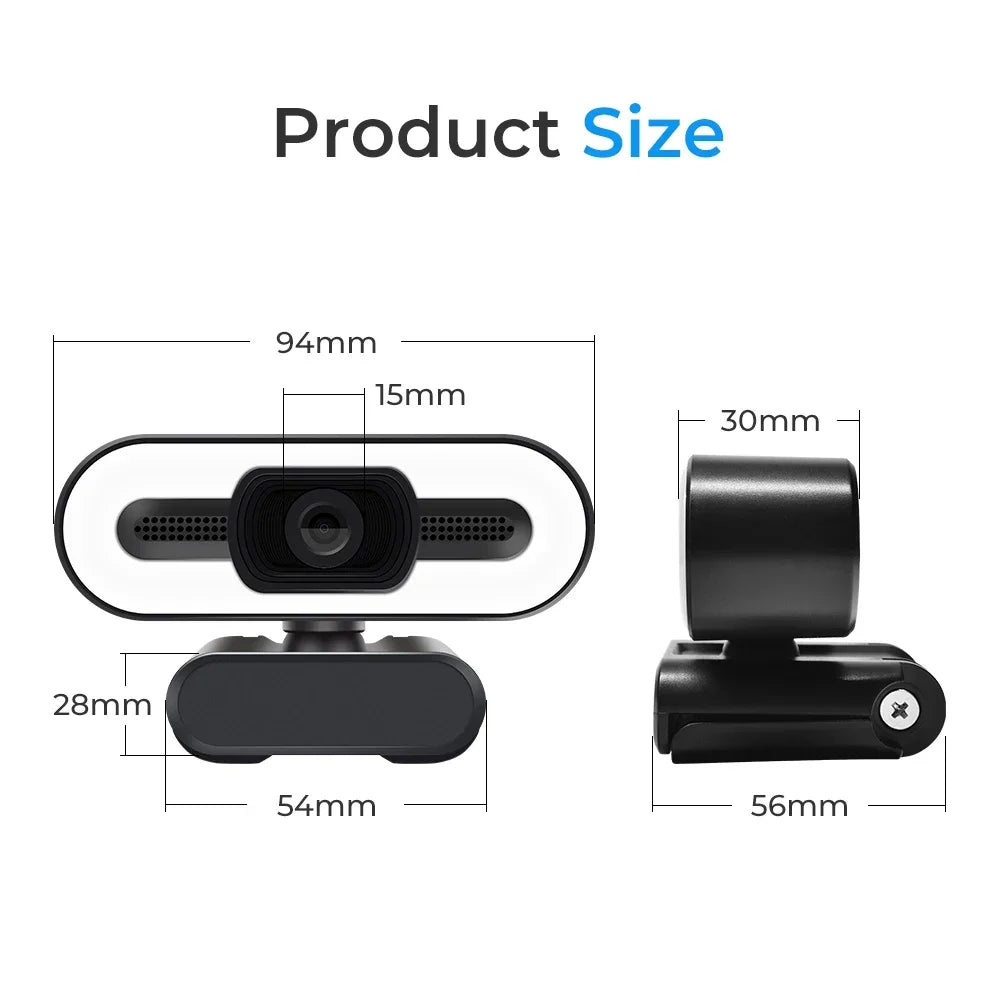Webcam 2K mini camera web camera with microphone web camara for pc 1080p webcam mini pc camera focus usb cameras for computer