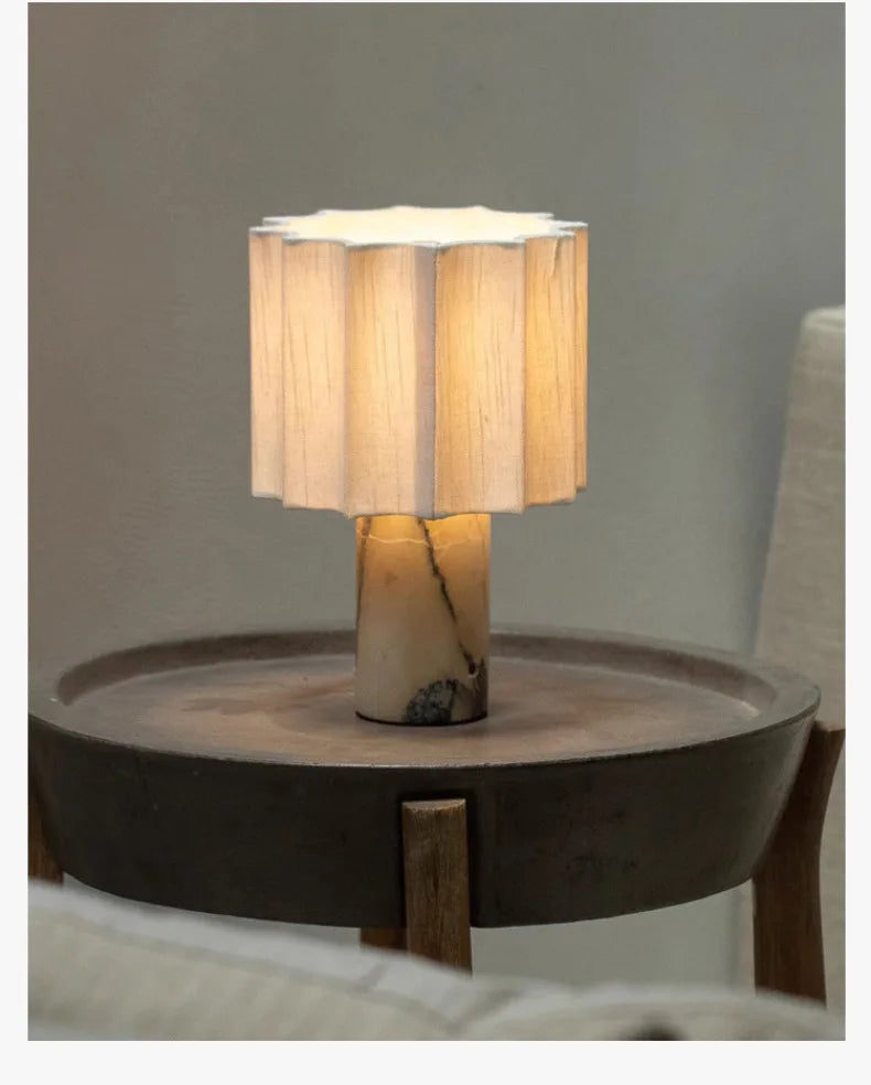 Nordic Designer Marble Table Lamp with Touch Switch USB Charging Minimalist Modern Light Fixtures Living Room Bedroom Bedside