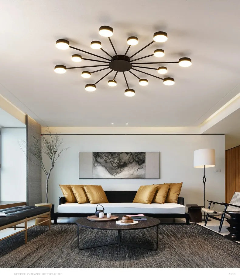 Nordic LED Ceiling Indoor Lighting Home Lamps Living Room Dining Bedroom Cloakroom Decoration Chandelier Lights Modern Wall Lamp
