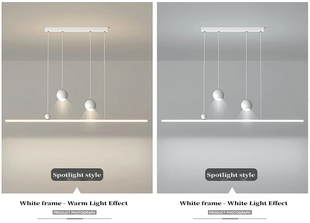 Modern Minimalist Led Pendant Light Minimalist Strip Light Home Decoration Living Room Bedroom Dining Room Light Bar Lighting