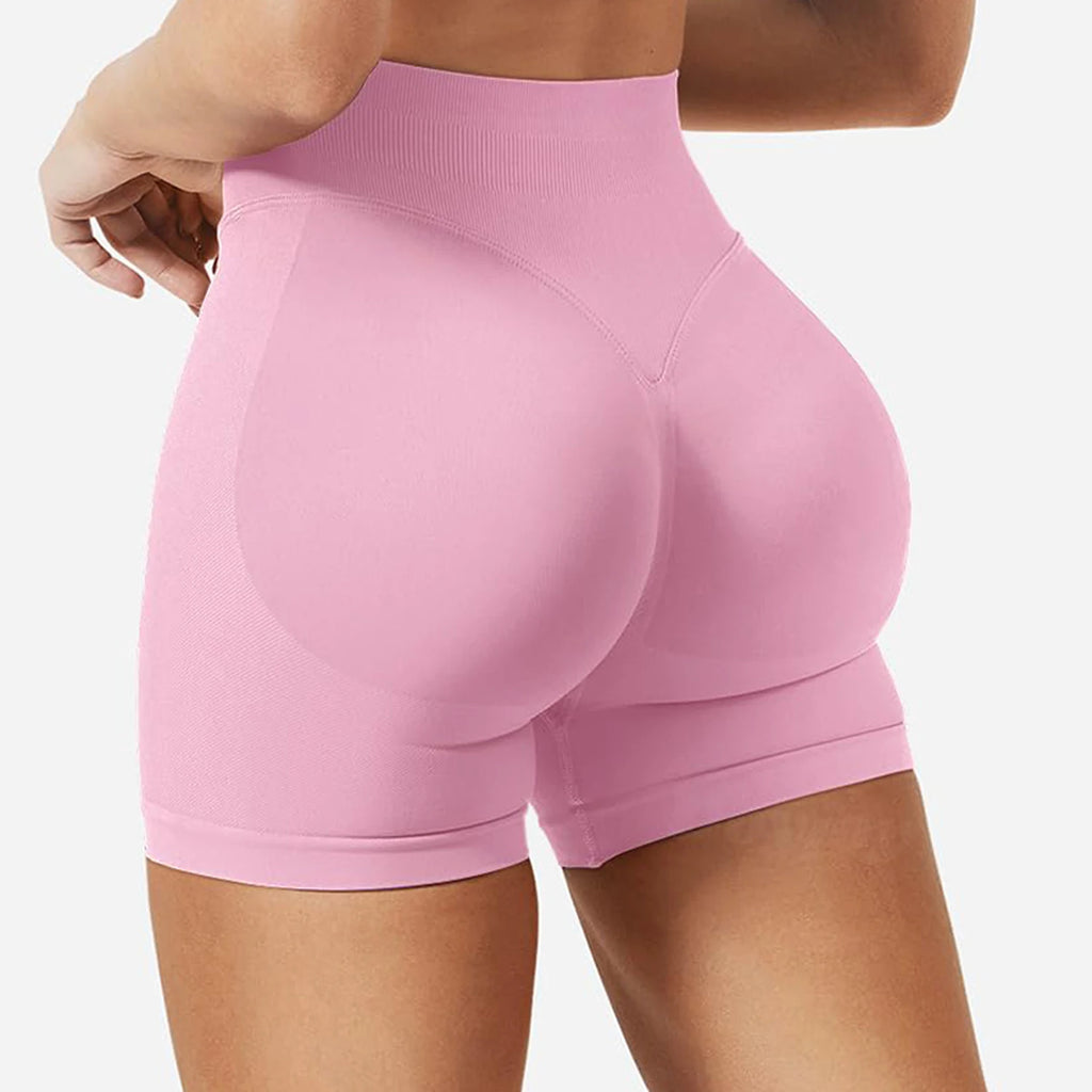 Summer Women Sexy Seamless Fitness Sports Biker Shorts Low Waist Gym Short Workout Scrunch Butt Yoga Leggings