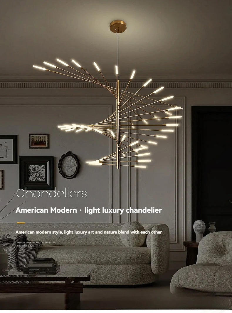 Modern LED Ceiling Pendant Light-modern Dimmable Lighting for Living Room, Kitchen, and Luxury Room Decoration