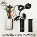 E-bike Scooter 3-mode sine wave brushless motor controller 24/36/48V 350W 18A +with lock handlebar LED display battery capacity