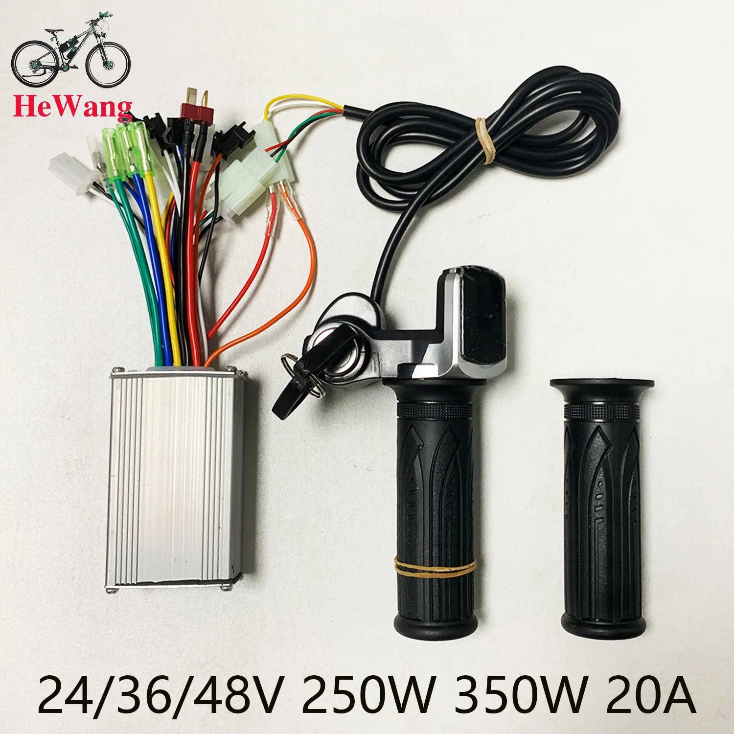 E-bike Scooter 3-mode sine wave brushless motor controller 24/36/48V 350W 18A +with lock handlebar LED display battery capacity