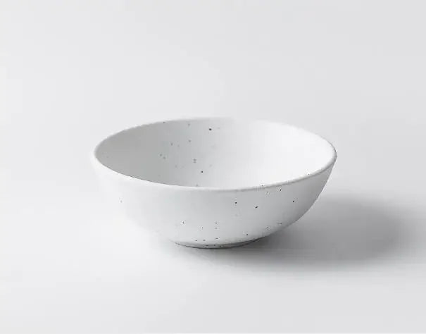 Japanese-style Tableware Set Bowls and Plates Round White Ink Point Dinner Plates Home Creative Western Dishes Dinner Plates