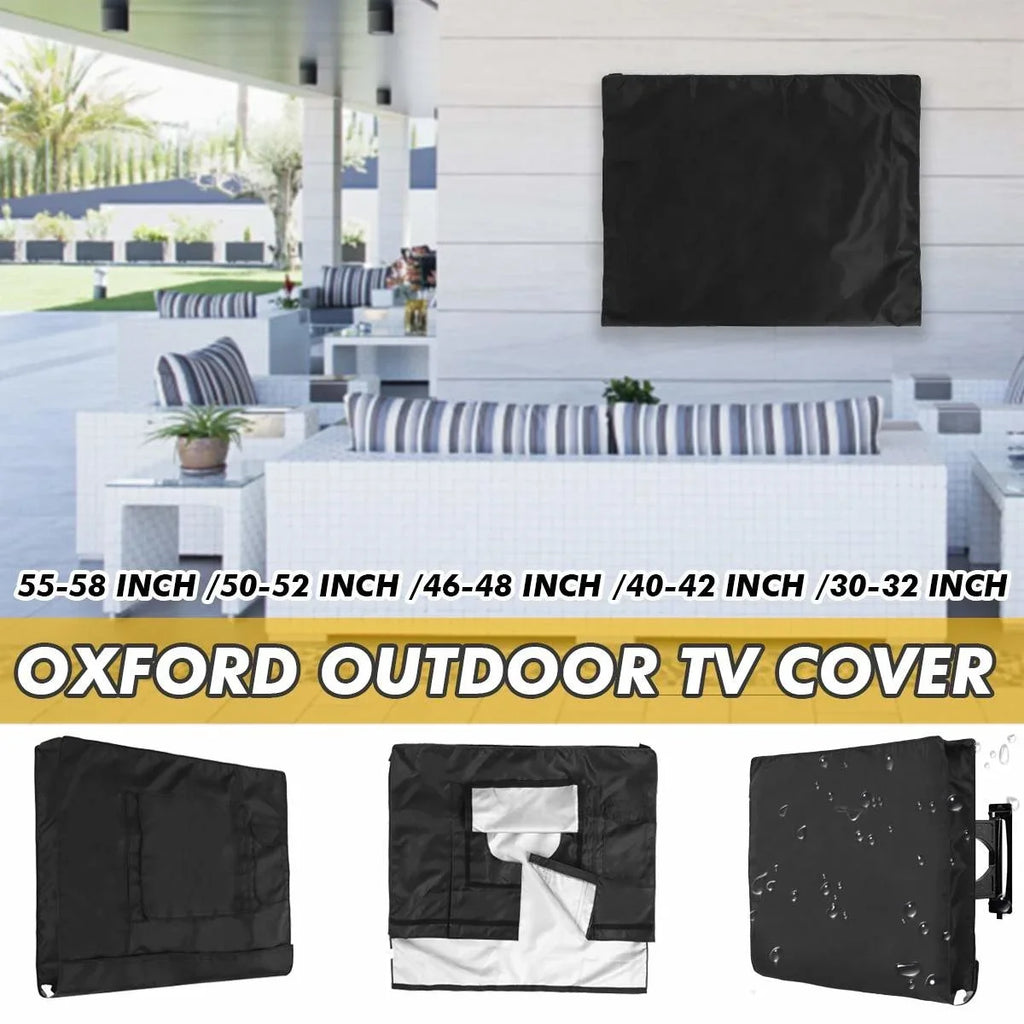Waterproof Outdoor TV Cover Protect TV Screen Dustproof Waterproof Cover All-Purpose Dust Cover Television Case For 22"-70" TV