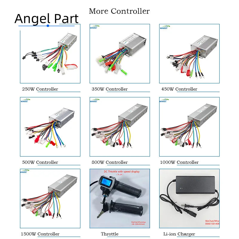 E-bike 24V 36V 48V 250W 350W Brushless Motor Drive Universal Dual Mode Controllerfor Electric Scooter Bicycle Repair Accessories