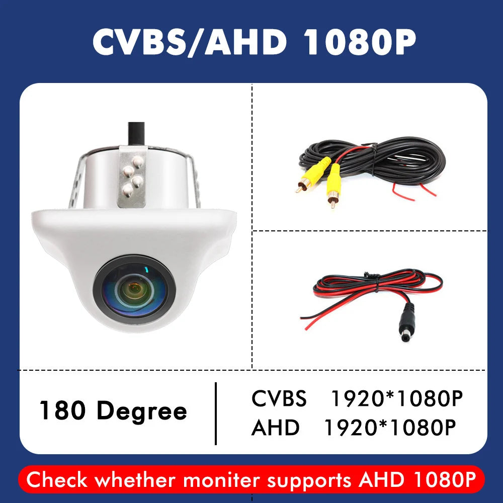 Smartour AHD 1080P Car Camera Fisheye Lens Starlight Night Vision White Colour HD Car Rear View Camera For Android Raido screen