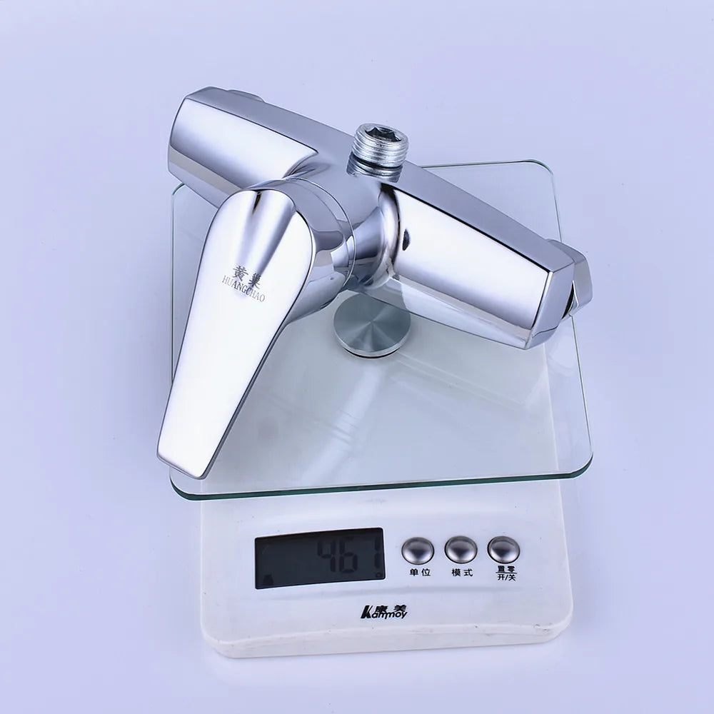 Brass Shower Faucet Mixer Valve Set with Shower Head and Hidden Switch for Bathroom Hot and Cold Water Tap  Bath