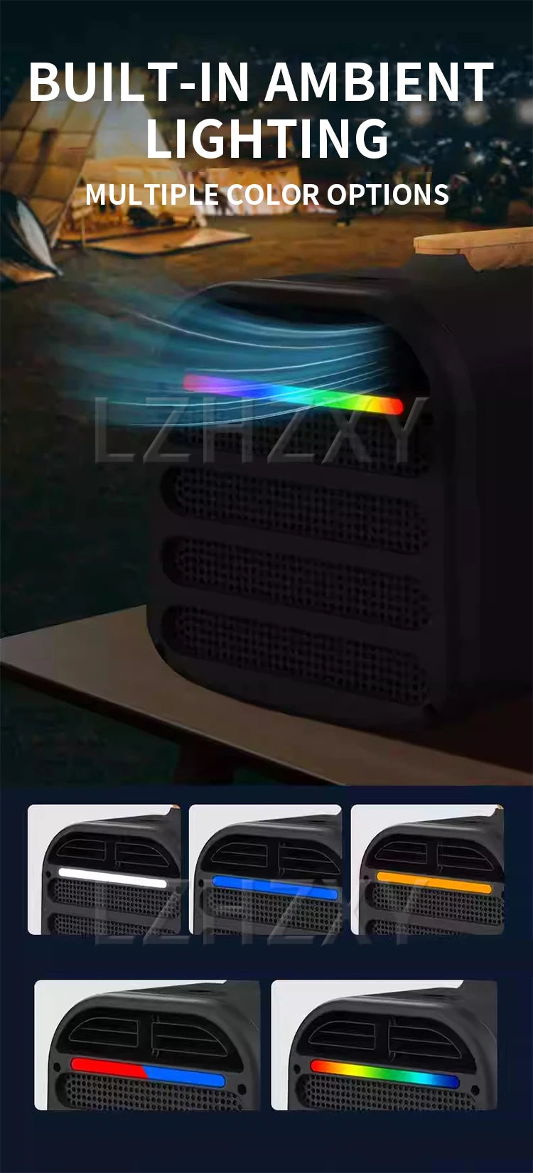 12V/24V Portable Car Air Conditioner for Outdoor Camping Compact Compressor-Integrated Portable Car Cooler No Installation Requi