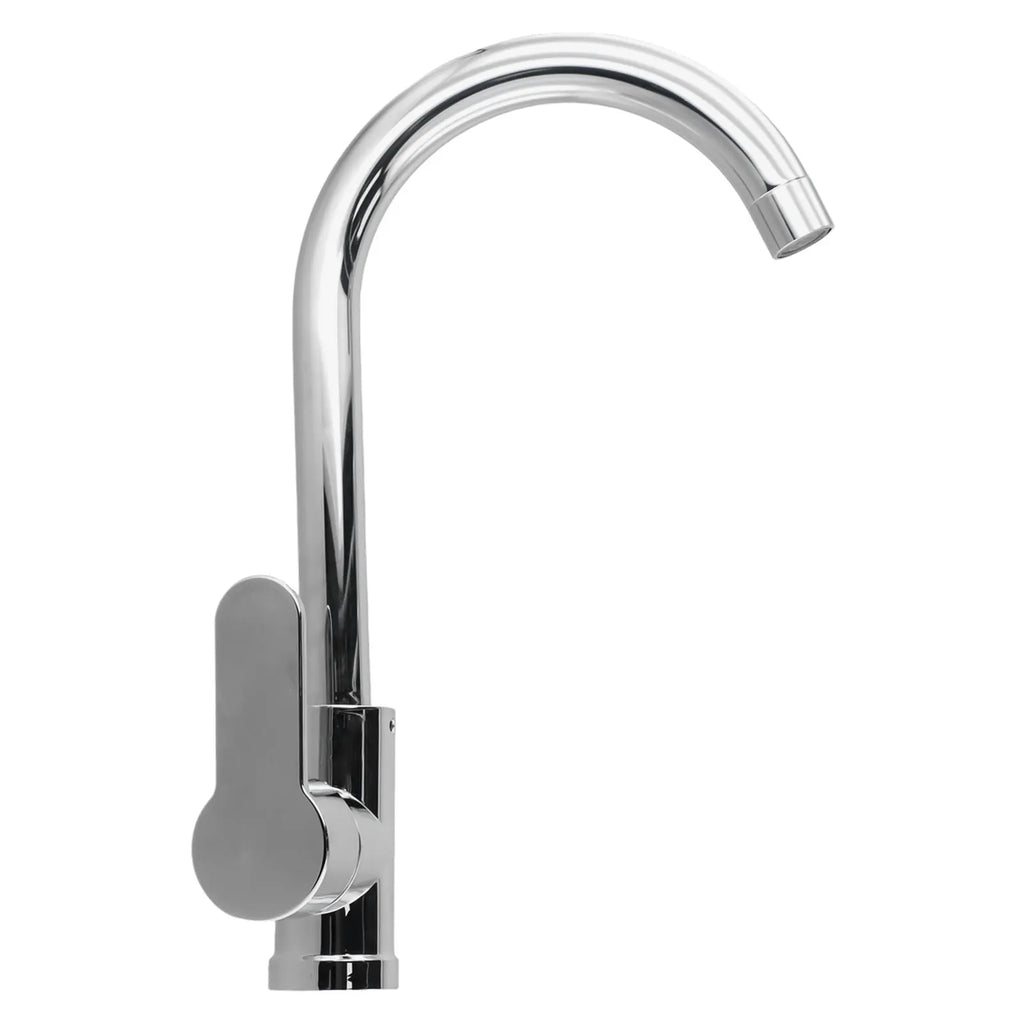 Bathroom Faucet Polished Chrome Plated Swivel Basin Sink Cold Hot Mixer Tap Kitchen Faucet, Sink Vertical Faucet New