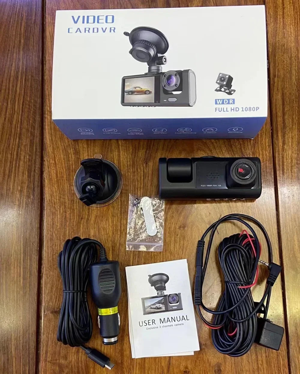 3 Camera Lens Car DVR 3-Channel Dash Cam HD 1080P Dash Camera Dual Lens Dashcam Video Recorder Black Box dash camera car dvr