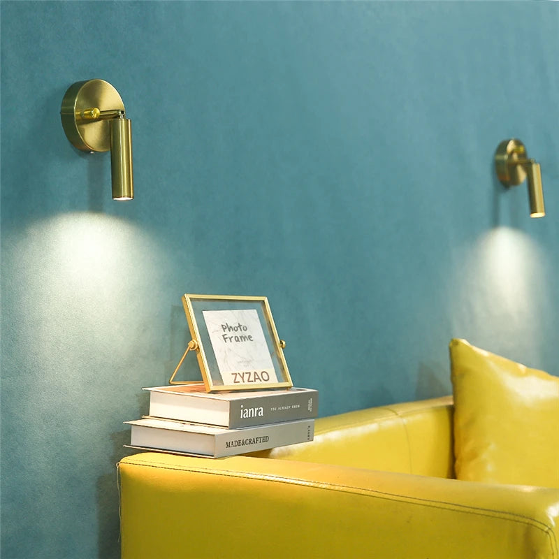 Modern Wall Lamps Folding with Switch LED Reading Spot Light for Home Study Wall Lights Bedroom Bedside Living Room Decor Light