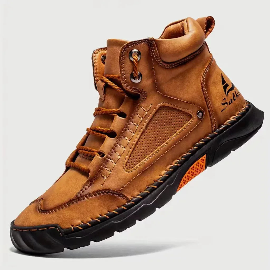 New Handmade Men's Boots Design Sneakers Man Outdoor Casual Leather Men Shoes Ankle Boots Fall Breathable Hot Sale Men's Boots