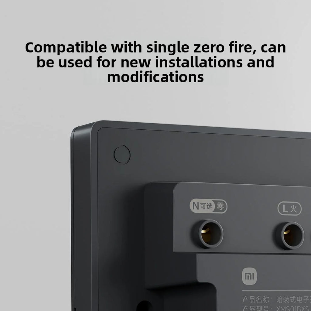 Xiaomi Smart Wall Switch Single Double Triple Key Dual Control Live&Neutral Line Work for Smart Light Mi home App