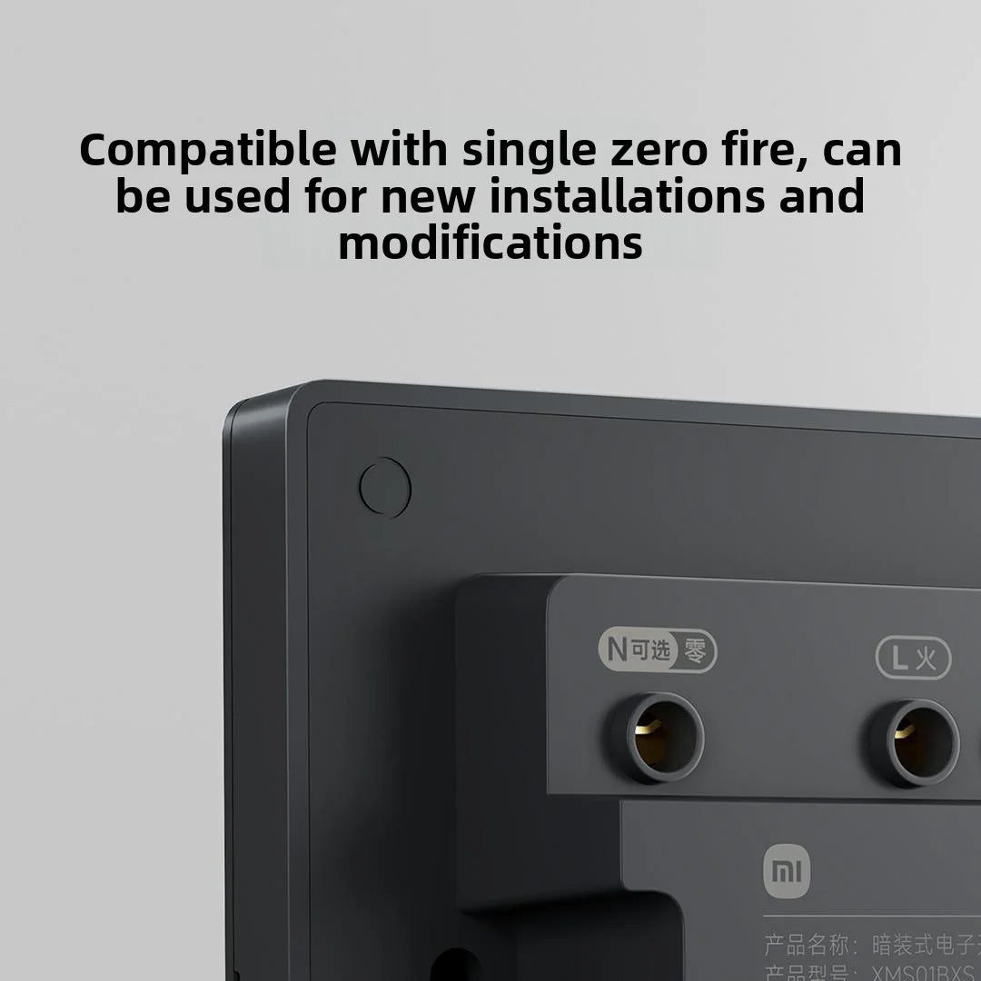 Xiaomi Smart Wall Switch Single Double Triple Key Dual Control Live&Neutral Line Work for Smart Light Mi home App
