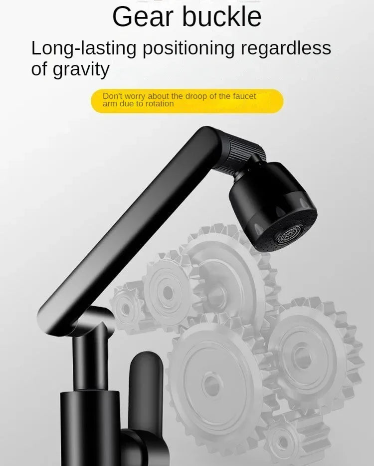 Hot Cold Water Basin Faucet Multifunction Booster Universal Rotating Wash Basin Tap for Bathroom Kitchen Household Mixer Faucet